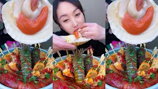 The Spicy Marinated Sea food, satisfying eating food mukbang by LIN - VLOG먹방 #022