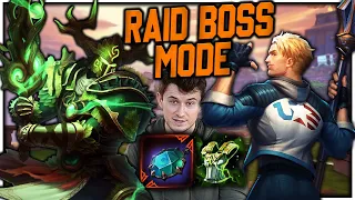 GOING RAID BOSS MODE WITH KING ARTHUR & CU CHULAINN SOLO RANKED!