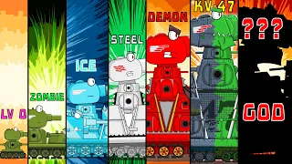 All series Evolutions and Hybrids KV-44: Cartoons about tanks