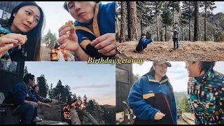 WE WENT CAMPING FOR MICHELLE'S BIRTHDAY | Andy and Michelle Vlogs