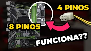 COMO CONECTAR FONTE 4 PINOS EM PLACA-MÃE QUE PEDE 8 PINOS? FONTE ATX - 2021