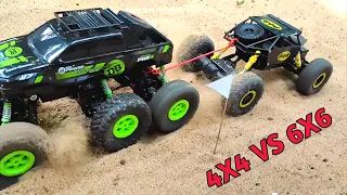 4x4 RC Rock Crawler Monster Truck vs 6x6 RC Monster Car - Unic Experiment