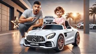 UNBOXING do CARRINHO ELÉTRICO mais LUXUOSO para CRIANÇAS *Mercedes AMG GT R*