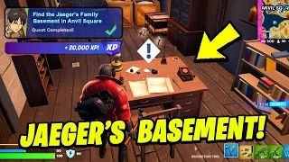 How to EASILY Find the Jaeger's Family Basement in Anvil Square - Fortnite Eren Jaeger Quest
