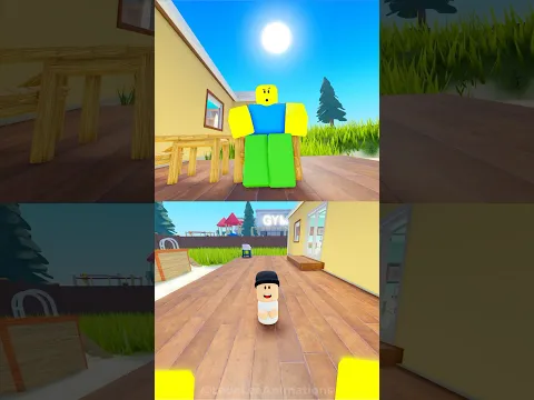 Ахаха юмор шутка как он отлетел ￼🤣🤣🤣 #roblox #robloxanimation