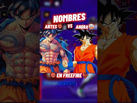 👹Nombres antes VS ahora🤡 #freefire #garenafreefire #garena #freefirelatam