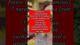 hierve perejil y naranja
