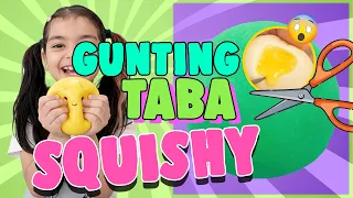 Eksperimen Seru! Mazaya & Daddy Gunting Taba Squishy Bentuk Bakpao 😱 Isinya Aneh Banget!!