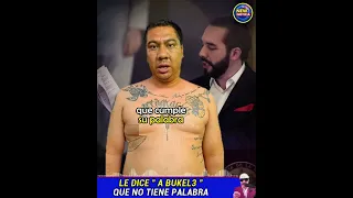 increíble! Dice: que Bukele "N0 Tiene Palabra" | New Noticia