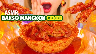 LIDAH PANAS!! ASMR BAKSO MANGKOK ISI CEKER MERCONDES PEDES ANGK3R!! | ASMR Indonesia