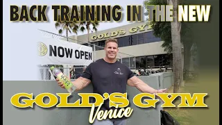 BACK TRAINING IN THE NEW GOLD'S GYM VENICE!