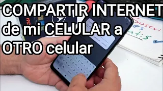 Cómo puedo hacer para compartir Internet de mi celular a otro celular COMPARTIR DATOS