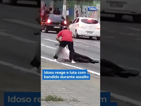 Idoso reage e luta com bandido em assalto #Shorts