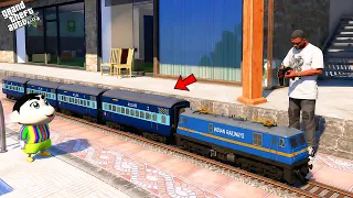 Franklin & Shinahcn Made A World Longest RC Train In Los Santos IN GTA V