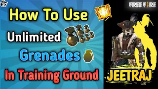 Use Unlimited Grenade💣... in Training Ground 🔥🔥