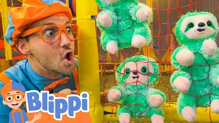 Blippi Explores A Jungle Animal Playground |  Blippi and Meekah Best Friend Adventures