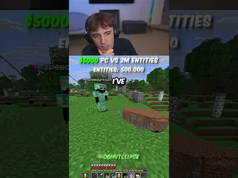 $5000 pc vs 2.5m entities in mc!🤯😭