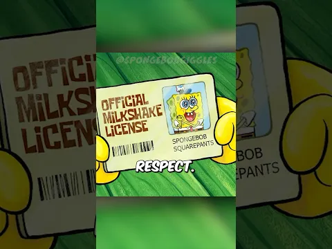 SpongeBob’s Milkshake License?! #spongebob #shorts