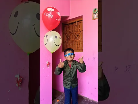 Lam no bong bay nhan qua bat ngol Burst balloons to receive surprise #shortvideo #viral