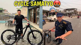 POLICE LE CYCLE SAMAYO🤣 / SATURDAY CYCLING RIDE / MOUNTAIN BIKING NEPAL