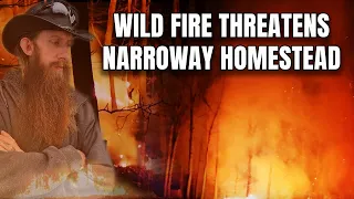 Wildfire battle all night long!