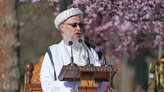 سخنرانی معاون اداری ریاست الوزراء امارت اسلامی افغانستان در مراسم نماز عید سعید فطر