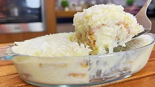 NÃO VAI AO FOGO, FÁCIL É SÓ MISTURAR!SOBREMESA DE COCO DELICIOSA! | rápido fácil e mega SABOROSO