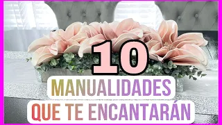 10 MANUALIDADES INCREÍBLES QUE PUEDES HACER EN CASA/decora tu casa fácil y económico
