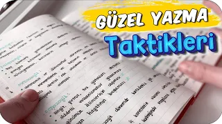 Güzel Yazı Yazma Taktikleri | Notların İnci Gibi Görünecek ✍🏼 ✨