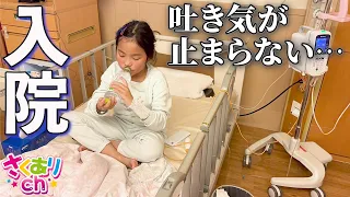 【緊急】夜中も眠れなくてずっと吐いて…入院することになりました😥さくらこちゃん大丈夫❓病院　記録