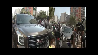 Meeting de Pastef à keur Massar: départ du président Ousmane Sonko