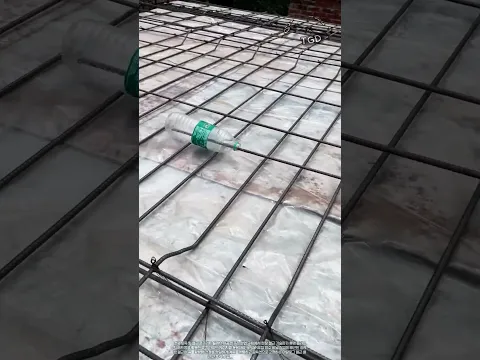 오차 없는 초간편 슬래브 배근! 베테랑 철근공의 재활용 페트병 측정 노하우 #worker #process #genius #hacks #diy