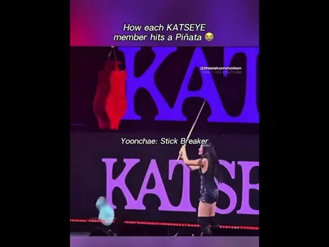 How each katseye member hits a piñata