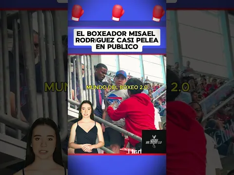 El boxeador Misael Rodríguez casi pelea en publico #boxeo #boxing #box