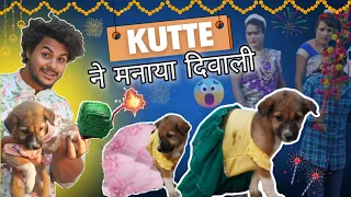 कुत्ते🐶मे मनाया Happy🎆Diwali ! #comedy #diwalicomedy