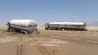 طريق الصحراء الاخطر للشاحنات والمسافرين مأرب الجوف اليمن السعودية