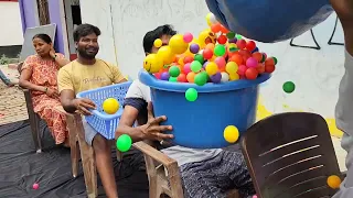 colourful ping pong 10000000 ball pour