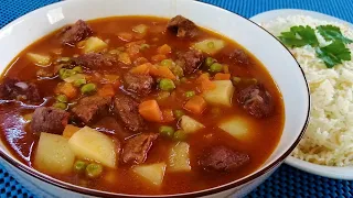 مرقة البزاليا والبطاطا   طبق سهل ولذيذ