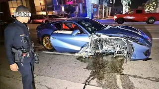 🔴LIVE - Michael B. Jordan Ferrari Crash on Sunset Blvd in Hollywood, CA #Press #News #Ferrari