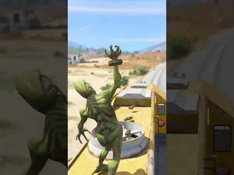 حاولت اوقف القطار في لعبة قراند5 #2😨