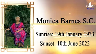 Funeral Tribute Service of  Retired Judge Monica Barnes S.C.