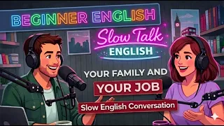 Slow Talk English - Learn How to Talk About Your Family and Jobs in English | English Conversation