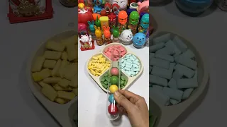 Color cute gummy ball ❤️🟡 #gummy