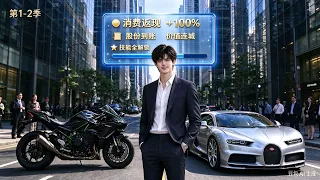 第1-2季 讓個座就觸發神豪系統！川崎 H2、布加迪、大平層、兵王稱號全到手，開學第一週全校都炸鍋了！他還在裝窮上課，轉頭就去救人賽車投資鑑病…… 這學霸神豪藏不住了！# 神豪 #逆襲 #爽劇 #爆笑
