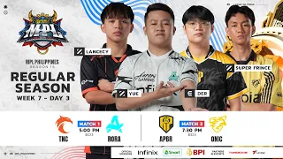 🔴 LIVE | MPL PH S15 | FILIPINO - Week 7 Day 3