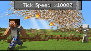 Can I Beat Minecraft at 10000x Tick Speed?
