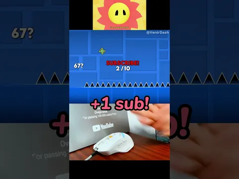It's Me It's Verity VS 67 Spike Subscriber Trap in Geometry Dash! #shorts
