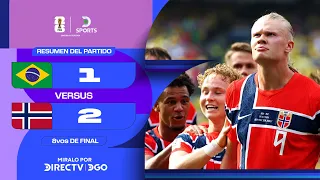 ¡#NORUEGA ELIMINÓ A #BRASIL con un DOBLETE de #HAALAND! | Brasil 1–2 Noruega | Resumen