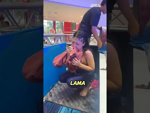 wanita ini hampir jatuh pingsan karena terlalu lama di dalam air #trending #defhiratv