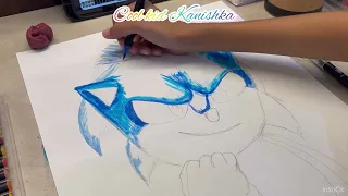 Drawing and coloring Sonic Hedgehog😍||How to draw and color💕😇